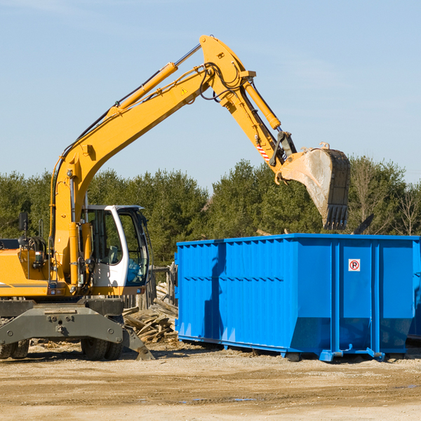 what size residential dumpster rentals are available in Pacheco California